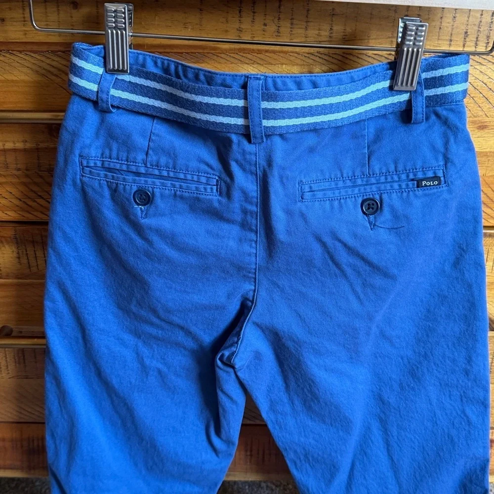 Polo Ralph Lauren Boys Blue Chinos with Striped Belt